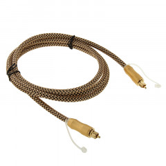 Câble de fibre optique audio numérique de longueur de 1.5m Toslink M à M, OD: 6.0mm