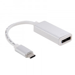 10cm USB-C / Type-C 3.1 pour afficher un câble adaptateur, pour MacBook 12 pouces, Chromebook Pixel 2015, Nokia N1 Tablet (Argent)