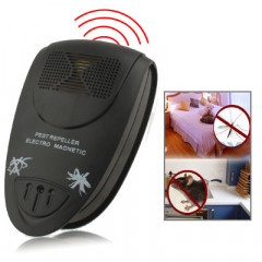 UE Plug Ultrasonic Pest Repeller électro-magnétique (Noir)