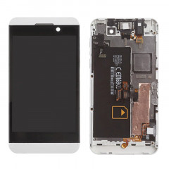 iPartsBuy LCD Écran + Écran Tactile Digitizer Assemblée avec Cadre pour BlackBerry Z10 4G (Blanc)