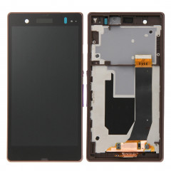 iPartsBuy LCD Affichage + Écran Tactile Digitizer Assemblée avec Cadre de Remplacement pour Sony Xperia Z / L36H / C6603 / C6602 (Violet)