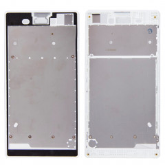 iPartsBuy Remplacement du boîtier avant avec autocollant adhésif pour Sony Xperia T3 (blanc)