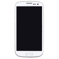 iPartsAcheter pour Samsung Galaxy SIII / i9300 Original Écran LCD + Écran Tactile Digitizer Assemblée avec Cadre (Blanc)