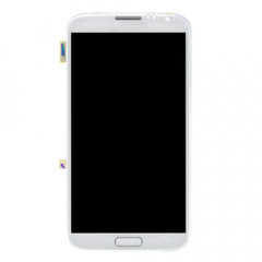 iPartsAcheter pour Samsung Galaxy Note II / N7105 Original LCD Affichage + Écran Tactile Digitizer Assemblée avec Cadre (Blanc)