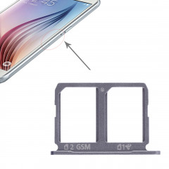 2 Plateau de carte SIM pour Galaxy S6 (Gris)