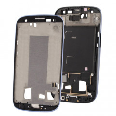 iPartsBuy 2 en 1 pour Samsung Galaxy S III / i9300 (médium LCD d'origine + châssis avant d'origine) (Bleu foncé)