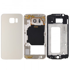 iPartsBuy Remplacement de la couverture du boîtier complet (boîtier avant LCD cadre lunette + plaque arrière logement caméra lentille panneau + remplacement de la couverture arrière de la batterie) pour Samsung