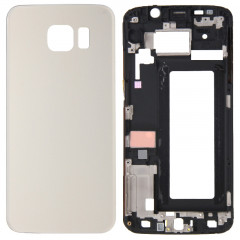 iPartsBuy Full Housing Cover (Boîtier avant LCD Cadre lunette + couvercle arrière de la batterie) pour Samsung Galaxy S6 Edge / G925 (Gold)