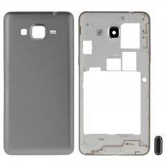 iPartsAcheter pour Samsung Galaxy Grand Prime / G530 (Version carte SIM double) Full Housing Cover (Cadre médian Bazel + couvercle arrière de la batterie) + bouton Home (gris)