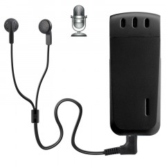 Enregistreur vocal numérique WR-16 Mini Professional 8 Go avec clip ceinture, format d'enregistrement WAV support (noir)