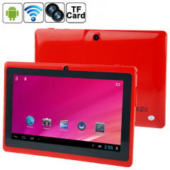 7,0 pouces Tablet PC, 512 Mo + 8 Go, Android 4.0 360 degrés de rotation du menu, Allwinner A33 Quad Core, 1,5 GHz (rouge)