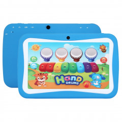 M755 Tablet PC pour l'éducation des enfants, 7,0 pouces, 512 Mo + 8 Go, Android 5.1 RK3126 Quad Core jusqu'à 1,3 GHz, rotation du menu à 360 degrés, WiFi (bleu)