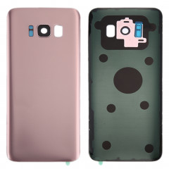 iPartsAcheter pour Samsung Galaxy S8 / G950 couvercle arrière de la batterie avec la lentille de la caméra Cover & Adhesive (or rose)