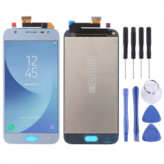 Ecran LCD d'origine et numériseur Full Assembly pour Galaxy J3 (2017) / J330 (bleu)