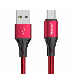 JOYROOM S-0230N1 N1 Series 0.2m 3A Câble de charge de synchronisation de données USB vers Micro USB (rouge)