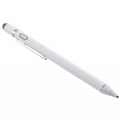 Écran tactile capacitif rechargeable de 1,5 à 2,3 mm, stylet actif (blanc)