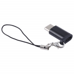 Mini adaptateur de convertisseur USB vers Type-C et USB-C portable avec OTG (noir)