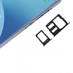 iPartsAcheter pour Samsung Galaxy J3 (2017) SIM unique / J330 & J5 (2017) SIM unique / J530 & J7 (2017) Sim SIM / J730 Carte SIM Bac + Micro SD Card Plateau (Noir)