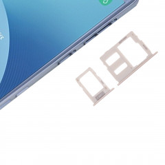 iPartsAcheter pour Samsung Galaxy J3 (2017) SIM unique / J330 & J5 (2017) SIM unique / J530 & J7 (2017) Sim SIM / J730 Carte SIM Bac + Micro SD Card Plateau (Or)