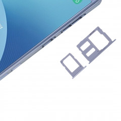 iPartsAcheter pour Samsung Galaxy J3 (2017) SIM unique / J330 & J5 (2017) SIM unique / J530 & J7 (2017) Sim SIM / J730 SIM Plateaux + Micro SD Card Plateau (Bleu)
