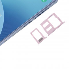 iPartsAcheter pour Samsung Galaxy J3 (2017) SIM unique / J330 & J5 (2017) SIM unique / J530 & J7 (2017) Sim SIM / J730 SIM Carte Bac + Micro SD Card Plateau (Or rose)