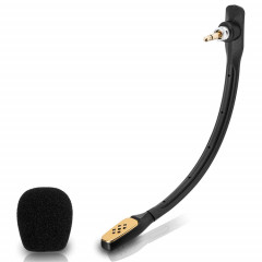 Tête de microphone ZS0186 pour microphone antibruit Logitech ASTRO A40 (noir)