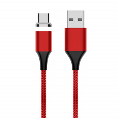 M11 3A USB au câble de données magnétiques tressé de nylon USB-C / C / C / C / C / de la longueur du câble: 2m (rouge)