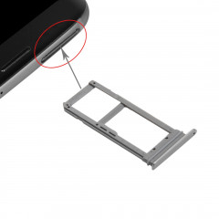 iPartsBuy Carte SIM et Plateau Micro SD pour Samsung Galaxy S7 Edge / G935 (Gris)