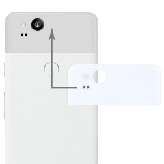 Google Pixel 2 Housse de protection arrière en verre (blanc)