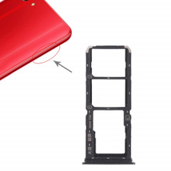 Pour Vivo Y83 2 x plateau de carte SIM + plateau de carte Micro SD (noir)