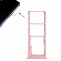 Pour Vivo Y97 2 x plateau de carte SIM + plateau de carte Micro SD (or rose)