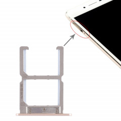 Pour Vivo X6S 2 x plateau de carte SIM (or)