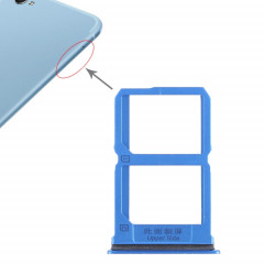 Pour Vivo X9i 2 x plateau de carte SIM (bleu)