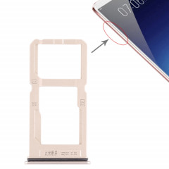 Pour Vivo X20 Plus Plateau de carte SIM + Plateau de carte SIM / Plateau de carte Micro SD (Or)