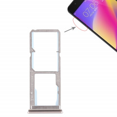 Pour Vivo Y69 2 x plateau de carte SIM + plateau de carte Micro SD (or)