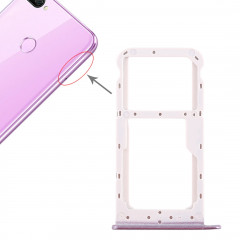 Plateau pour carte SIM + Plateau pour carte SIM / Plateau pour carte Micro SD pour Huawei Honor 9i (Violet)