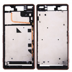 iPartsAcheter pour Sony Xperia Z3 (Single SIM) Boîtier avant Cadre LCD (Brun)