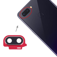 Pour le couvercle d'objectif de caméra OPPO R15 (rouge)