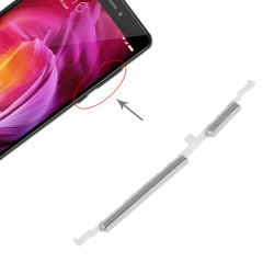 Bouton d'alimentation et bouton de contrôle du volume pour Xiaomi Redmi Note 4 (Argent)