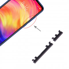 Bouton d'alimentation et bouton de contrôle du volume pour Xiaomi Redmi Note 7 Pro / Redmi Note 7 (Noir)