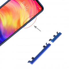 Bouton d'alimentation et bouton de contrôle du volume pour Xiaomi Redmi Note 7 Pro / Redmi Note 7 (bleu)