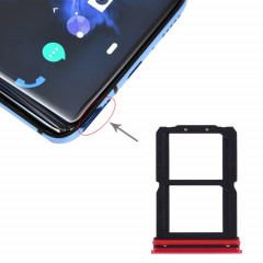 Pour plateau de carte SIM OnePlus 7 + plateau de carte SIM (rouge)