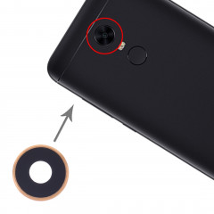 10 lentilles de protection pour PCS pour Xiaomi Redmi 5 Plus (or)