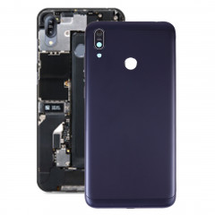 Coque arrière de batterie avec objectif photo pour Asus Zenfone Max M2 ZB633KL ZB632KL (bleu foncé)