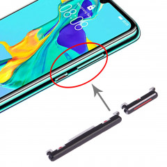 Bouton d'alimentation et bouton de contrôle du volume pour Huawei P30 (noir)