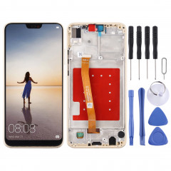 Ecran LCD et Assembleur Complet Digitaliseur avec Cadre pour Huawei P20 Lite / Nova 3e (Or)