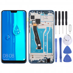 Ecran LCD et assemblée complète du numériseur avec cadre pour Huawei Enjoy 9 Plus (bleu)