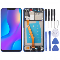 Ecran LCD et Assembleur Complet Digitaliseur avec Cadre pour Huawei Nova 3i (Bleu)