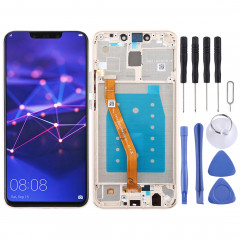 Ecran LCD et Assemblage Complet Digitaliseur avec Cadre pour Huawei Mate 20 Lite / Maimang 7 (Or)