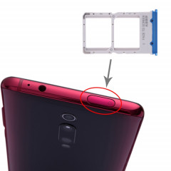 Plateau de carte SIM + Plateau de carte SIM pour Xiaomi Redmi K20 / K20 Pro / 9T / 9T Pro (Bleu)